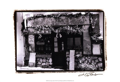 Framed Cafe Charm, Paris II Print