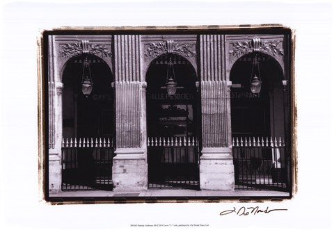 Framed Parisian Archways III Print