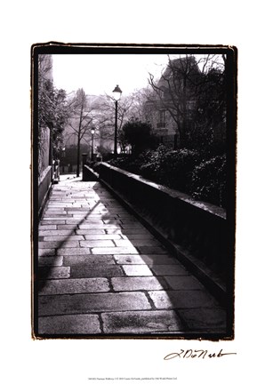 Framed Parisian Walkway I Print