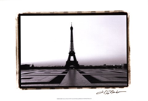 Framed Eiffel Tower at Dawn Print