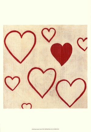 Framed Best Friends- Hearts Print