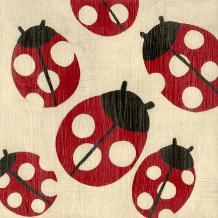 Framed Best Friends- Ladybugs Print