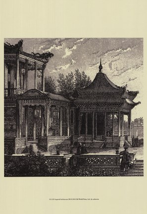 Framed Imperial Achitecture III Print