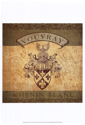 Framed Wine Label V Print