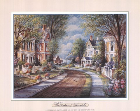 Framed Victorian Seaside Print