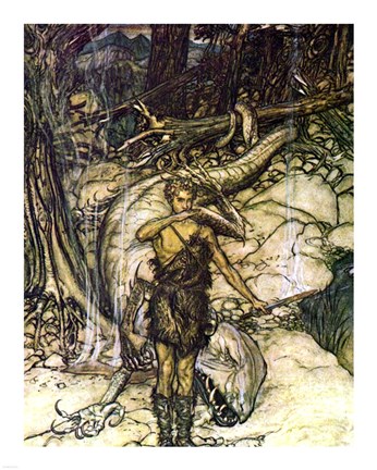 Framed Dragon II Print