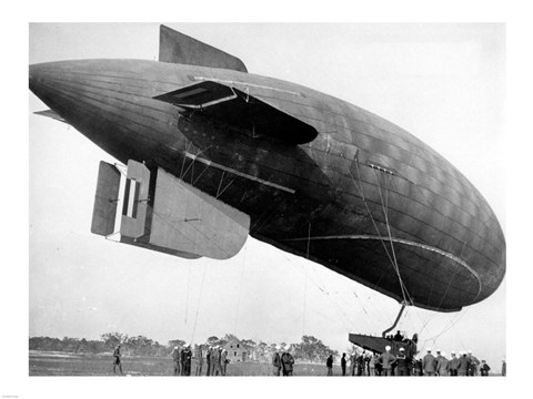 Framed B Class Blimp Print