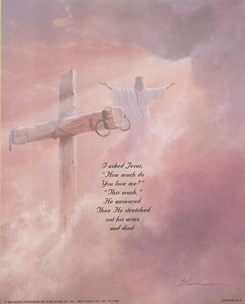 Framed I Asked Jesus Print