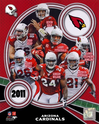Framed Arizona Cardinals 2011 Team Composite Print