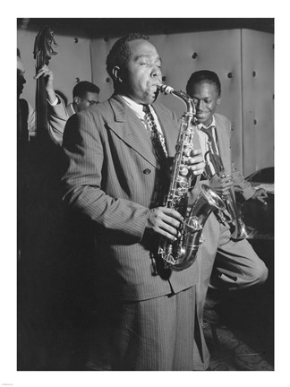 Framed Charlie Parker, Tommy Potter, Miles Davis, Duke Jordan, Max Roach Print