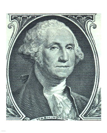 Framed George Washington Dollar Print