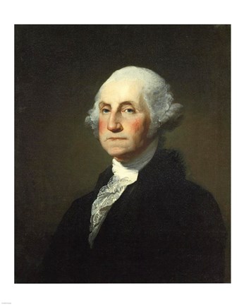 Framed Gilbert Stuart Williamstown Portrait of George Washington Print