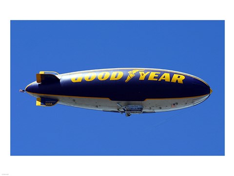 Framed Goodyear Blimp Print