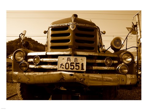 Framed Isuzu Fire Engine Print