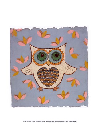 Framed Whimsy Owl Print