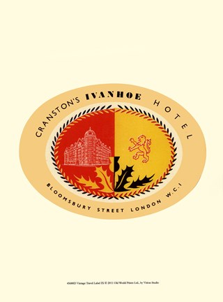 Framed Vintage Travel Label IX Print