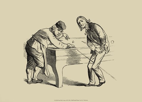 Framed Pool Hall Antics II Print