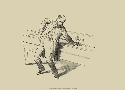 Framed Pool Hall Antics V Print