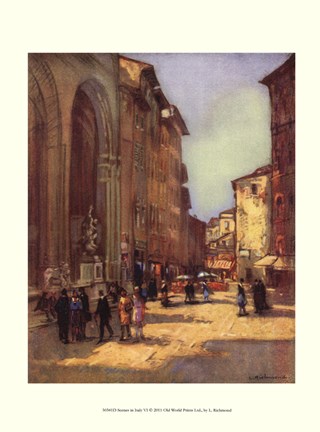Framed Scenes in Italy VI Print