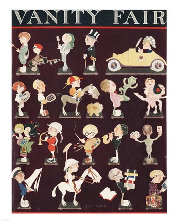 Framed John Held Vanity Fair 1921 Print