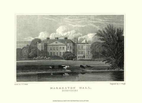 Framed Markeaton Hall Print