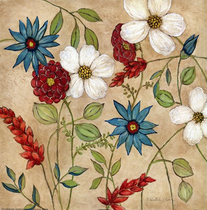 Framed Cottage Garden II Print