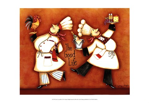 Framed Chef&#39;s Good Life Print