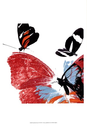 Framed Butterflies Dance IX Print