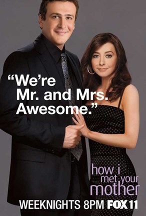Framed How I Met Your Mother - We're Mr. and Mrs. Awesome Print