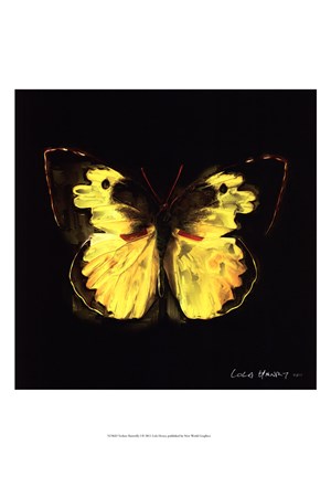 Framed Techno Butterfly I Print