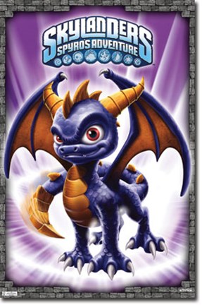 Framed Skylanders - Spyro Print