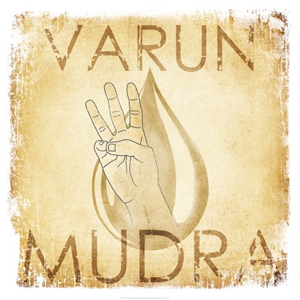 Framed Varun Mudra (Water) Print