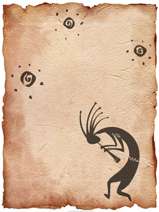Framed Kokopelli Print