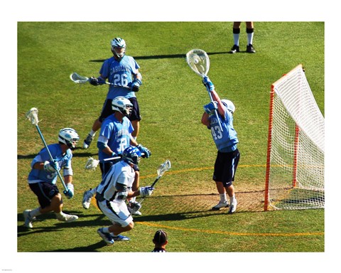 Framed Lacrosse Goalie Print