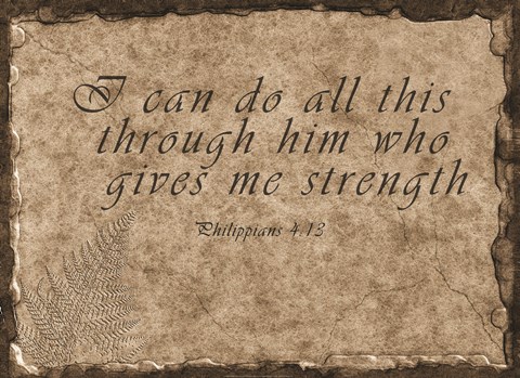 Framed Philippians Quote Print