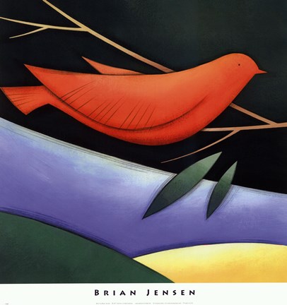 Framed Bird II Print