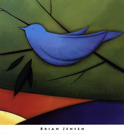 Framed Bird III Print