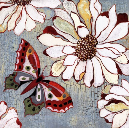 Framed Vintage Butterfly II Print