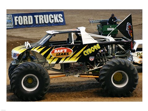 Framed Cyborg Monster Truck Print