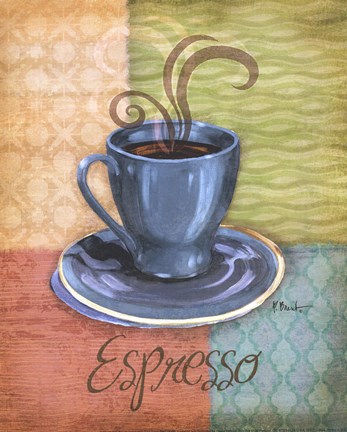 Framed Quattro Coffee III-mini Print