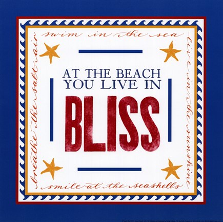 Framed Beach Bliss Print