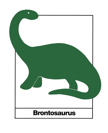 Framed Brontosaurus Print
