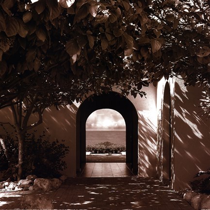 Framed OCEAN VILLA Print