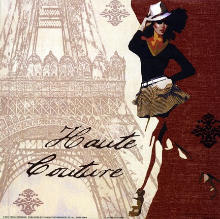 Framed HAUTE COUTURE Print