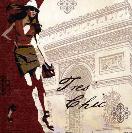 Framed TRES CHIC Print