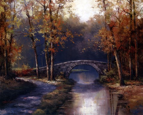 Framed Stone Bridge II Print