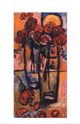 Framed Dual Vases Print