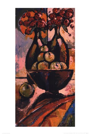 Framed Green Apples Print