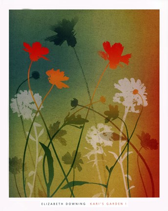 Framed kari&#39;s garden I Print