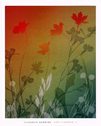 Framed kari&#39;s garden II Print